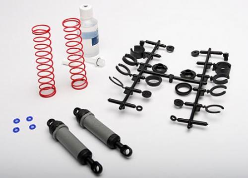 Traxxas - Ultra Shocks (grey) (xx-long) (complete w/ spring pre-load spacers & springs) (rear) (2) (TRX-3762A)