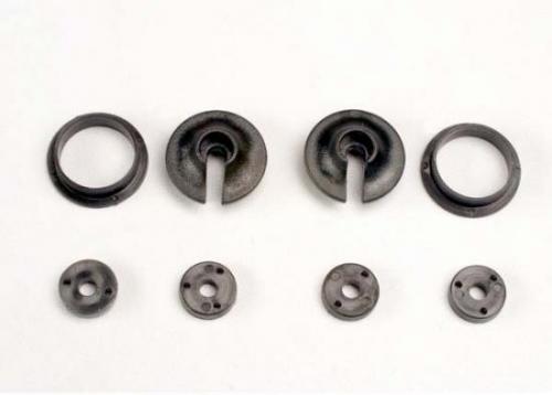 Spring retainers, upper & lower (2)/ piston head set (2-hole (2)/ 3-hole (2))