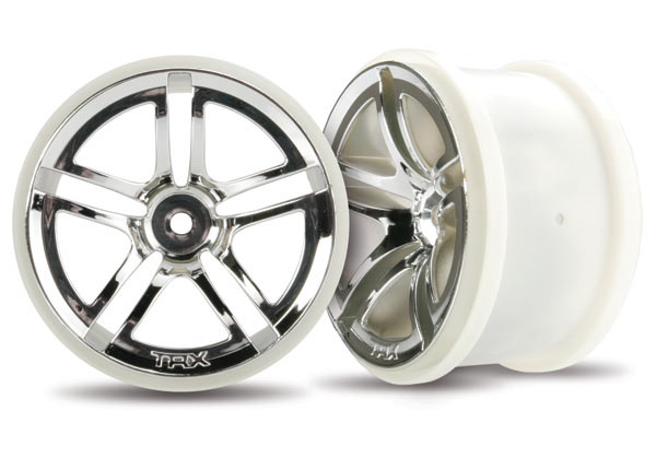 Wheels, jato twin-spoke 2.8" (chrome) (electric rear) (2)