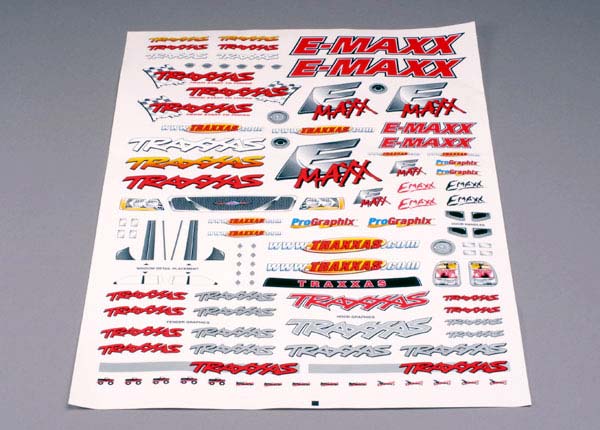 Decal sheet, E-Maxx