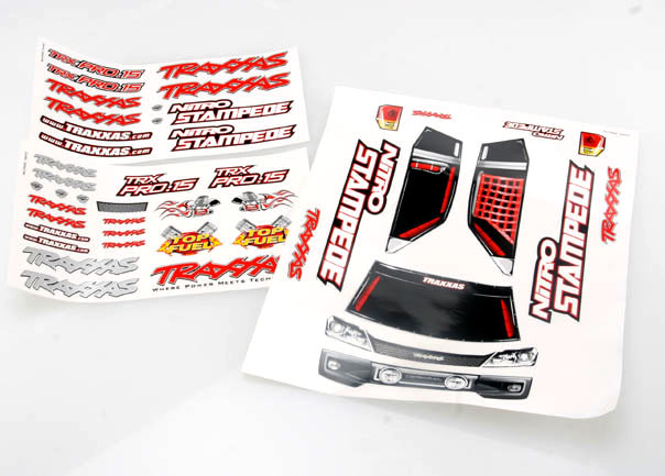 Decal sheets, nitro stampede