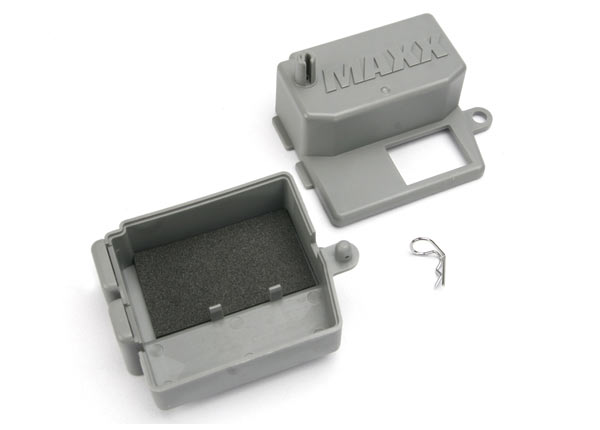 Box, receiver (upper and lower halves)/ clip (1)/ foam pad (TRX-5159)