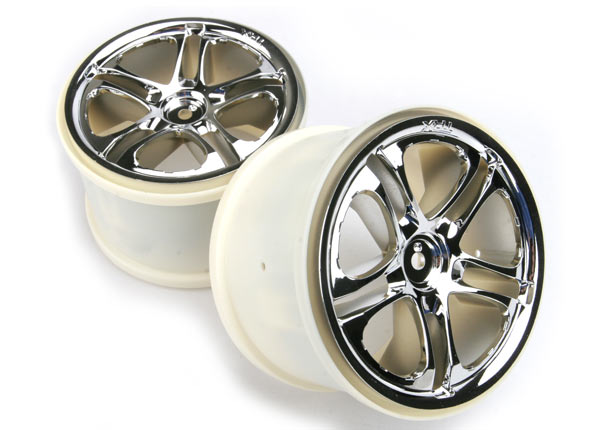 Wheels, ss (split spoke) 3.8" (chrome) (2) (fits revo/maxx series)