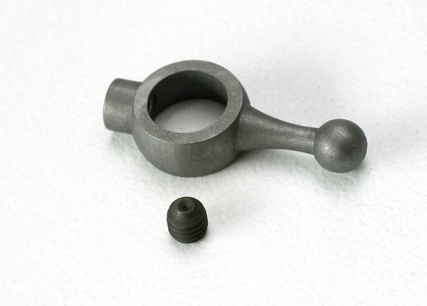 Throttle arm, carburetor/ 3mm set screw (1-each) (trx 2.5, 2.5r)