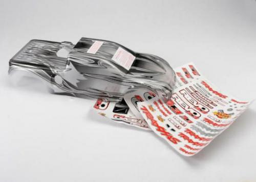 Body voor oa. Traxxas Revo 3.3 (extended chassis) - Half transparant/gespoten