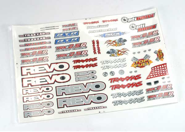Decal set, revo (revo logos and graphics decal sheet)