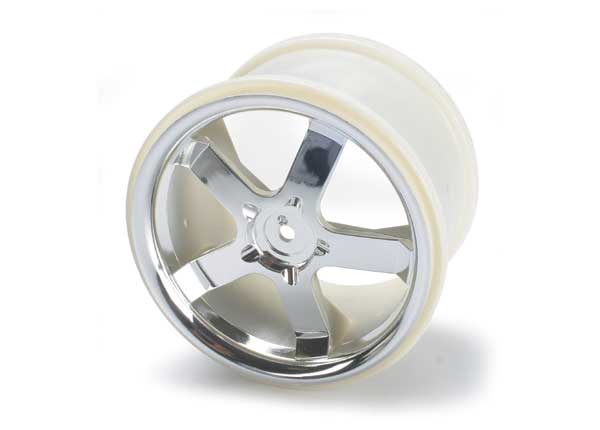 Wheels, hurricane 3.8" (chrome) (2) (also fits maxx series)