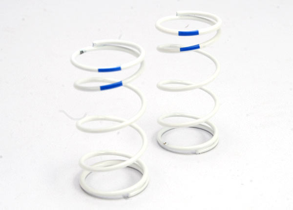 Spring, shock (white) (gtr) (rear) (1.6 rate blue) (1 pair)