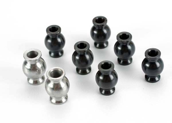 Hollow ball connectors (6-black, 2-silver)