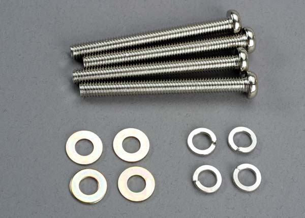 Screws, 6x60mm roundhead machine screws (4)/ 6.0 sw (4)/ 6x13x1 mw (4)