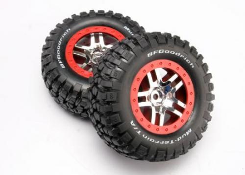 BF Goodrich Short Course Tyres on SS Chrome/Red Wheels