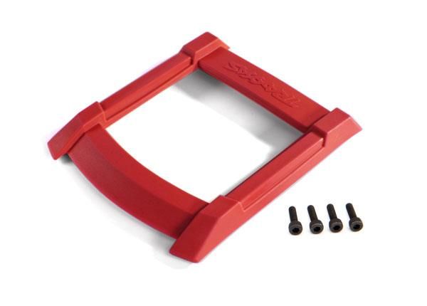 Skid plate, roof (body) (red)/ 3x12mm CS (4) (TRX-8917R)