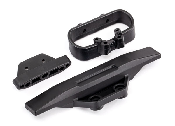 Bumper, rear/ bumper mount, rear/ bumper support, rear (TRX-9036)