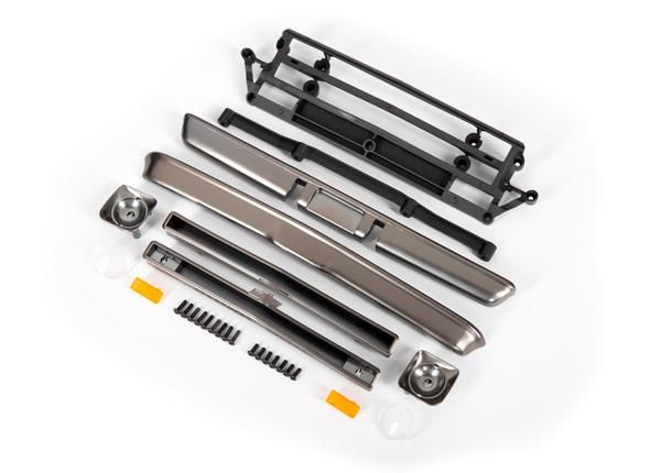 Body accessories, Chevrolet C10, satin black chrome (includes grille (upper & lower), headlight housings (left & right), bumpers (front & rear), mo...