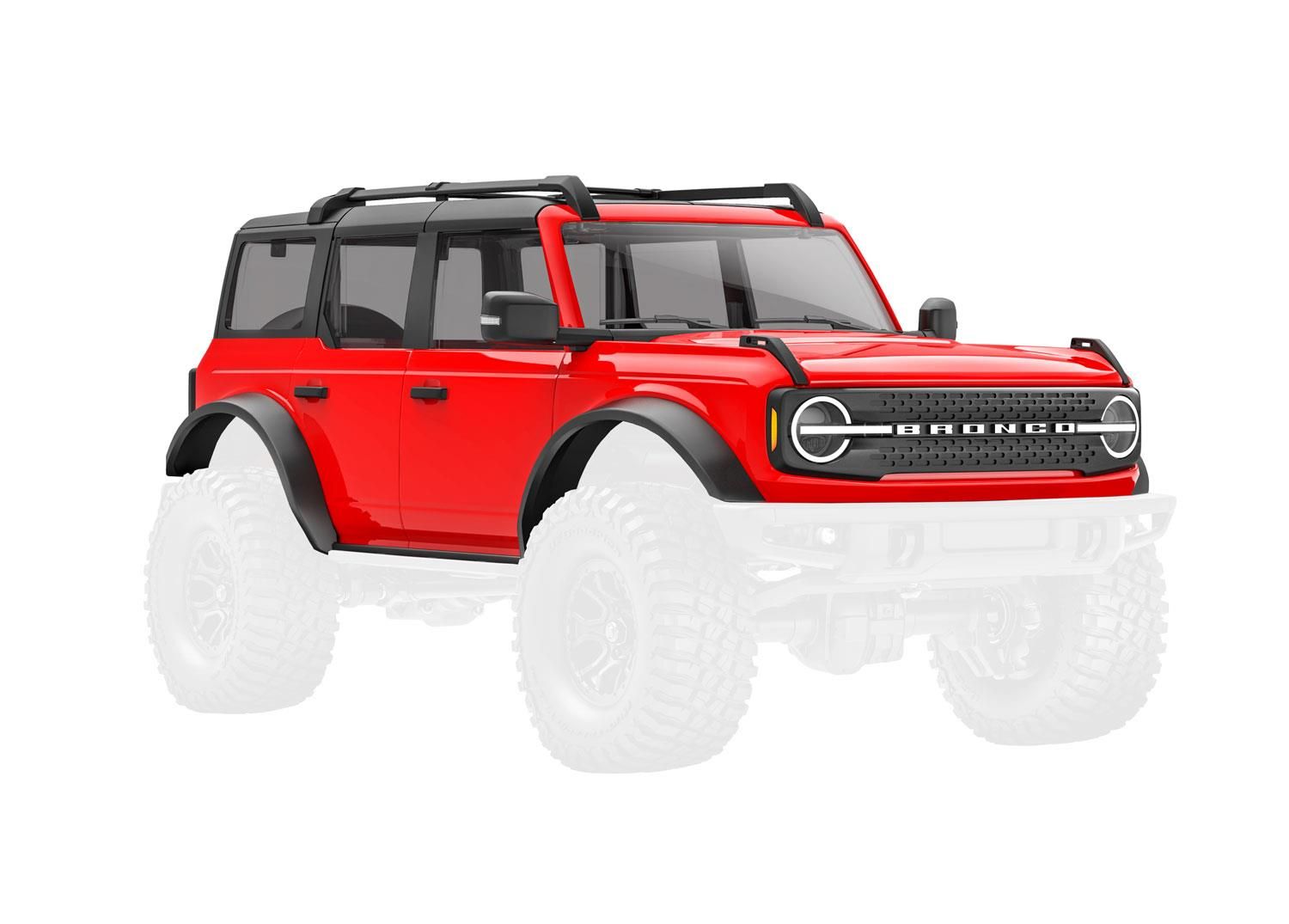 Traxxas - TRX-4M rode Ford Bronco body compleet (TRX-9711-RED)