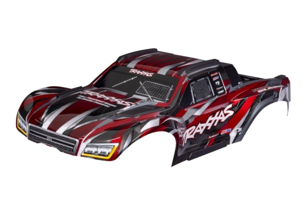 Traxxas - Body, Maxx Slash, Rock n' Roll (painted)/ decal sheet (assembled with body support, body plastics, & latches for clipless mounting) (TRX-...