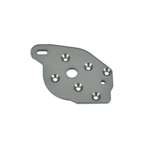 Traxxas - Plate, motor, 6061-T6 aluminum (gray-anodized) (TRX-10259-GRAY)