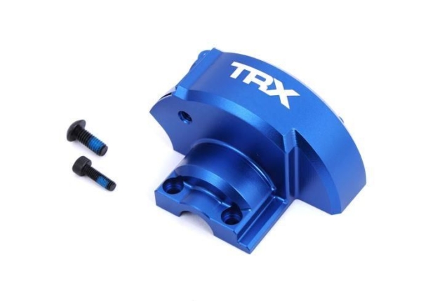 Traxxas - Cover, gear (blue-anodized 6061-T6 aluminum) (TRX-10287-BLUE)