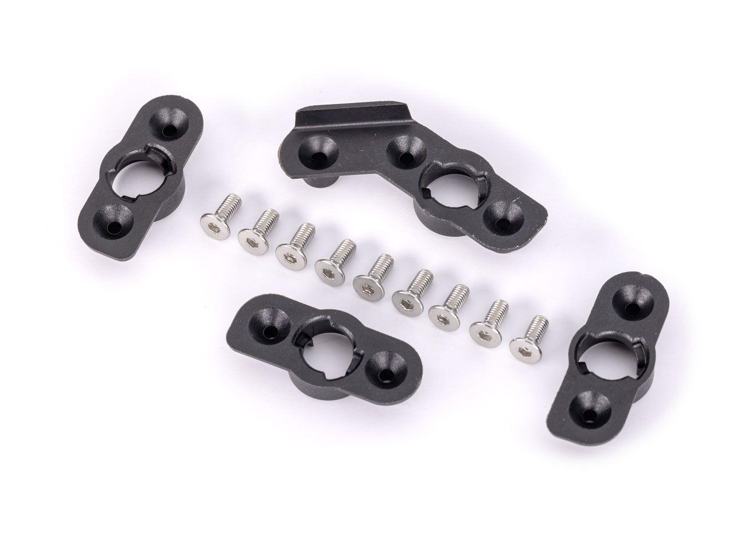 Traxxas - Hatch mounts (4)/ 3x8mm CCS (stainless) (9) (TRX-10317)