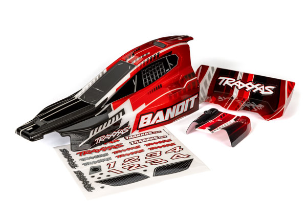 Traxxas - Bandit body black-red Painted (TRX-2450)