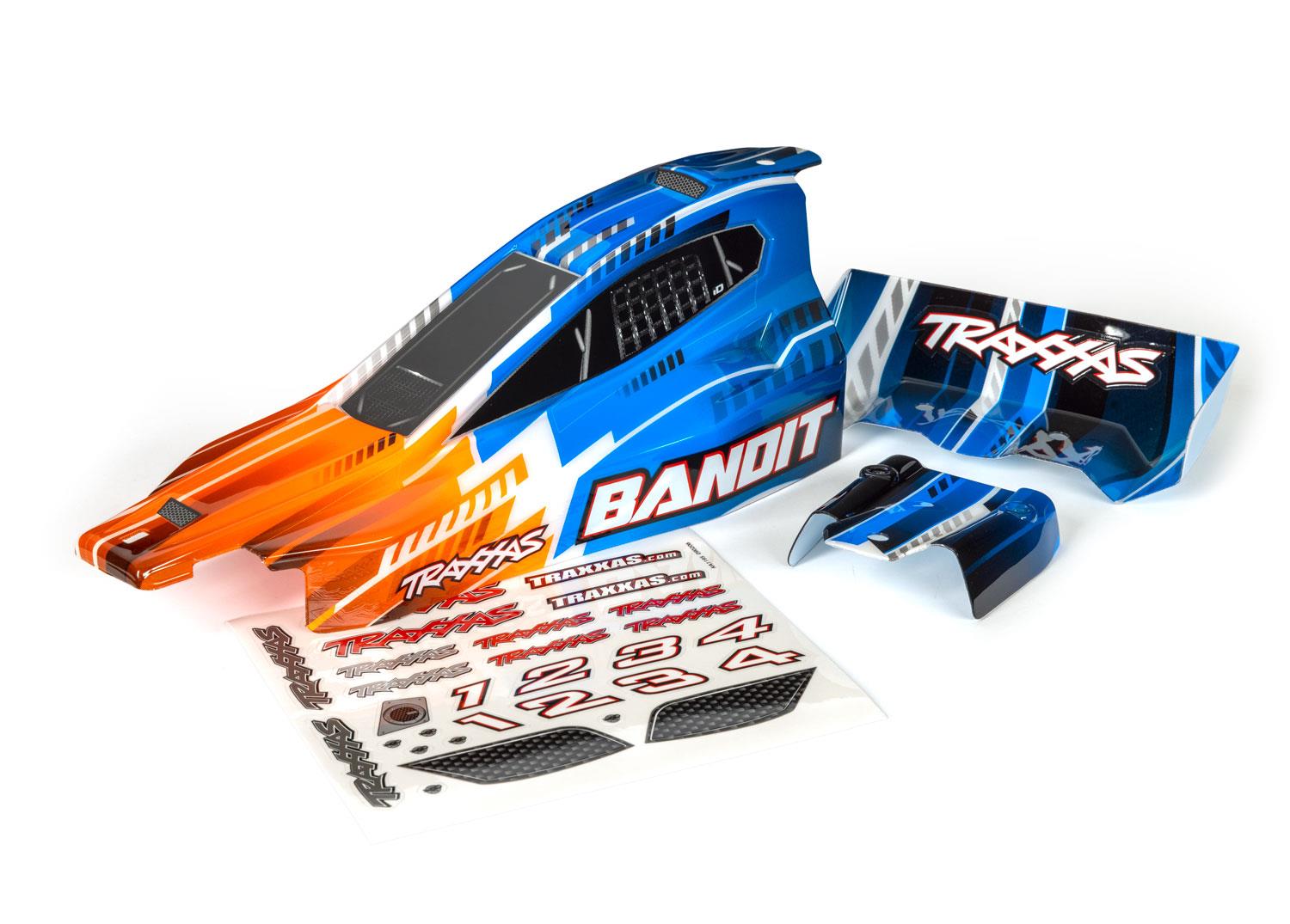 Traxxas - Body, Bandit (also fits Bandit VXL), orange (painted, decals applied) (TRX-2450T)