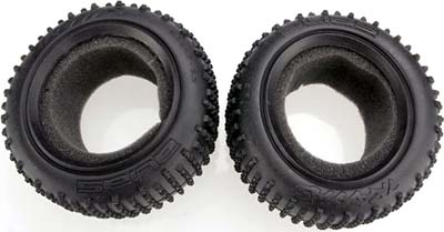 Tires, Alias 2.2" (rear) (2)/ foam inserts (Bandit) (soft compound) (TRX-2470)