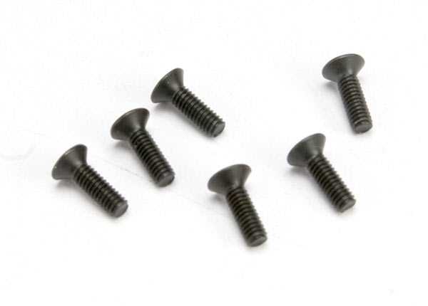 Traxxas - Screws, 2.5x8 countersunk machine (hex drive) (6) (TRX-2524)