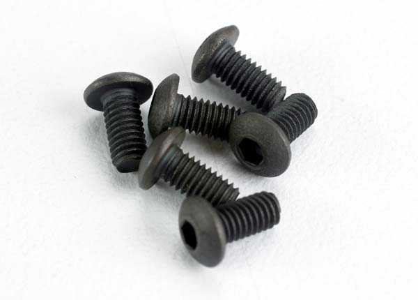 Screws, 3x6mm button-head machine (hex drive) (6)