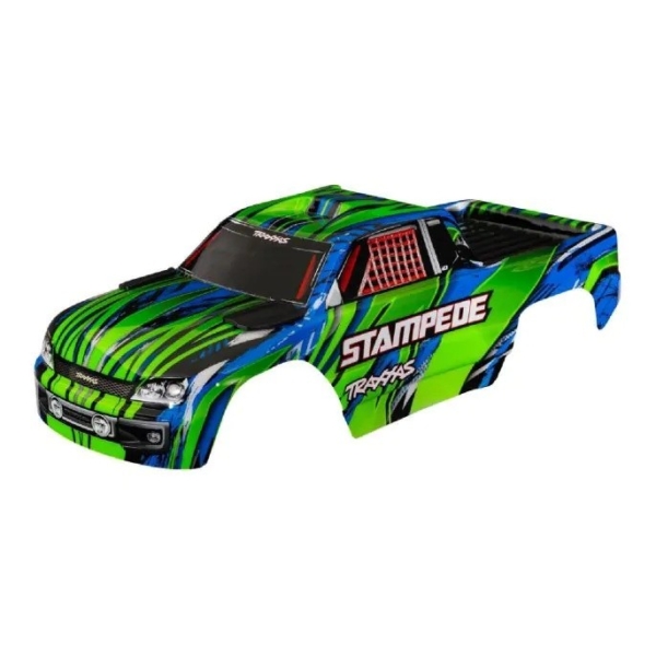 Traxxas - Body, Stampede - Groen (Clipless mounts) (TRX-3620A-GRN)