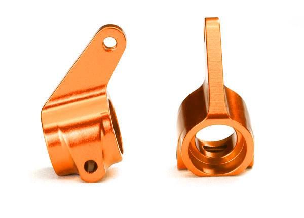 Traxxas Steering blocks (2), 6061-T6 aluminum (orange-anodized)/ 5x11mm ball bearings (4) (TRX-3636T)