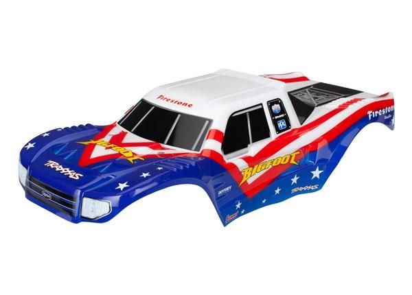 Traxxas - Body, Bigfoot Red/White/Blue Officially License replica (painted, decals applied) (TRX-3676)