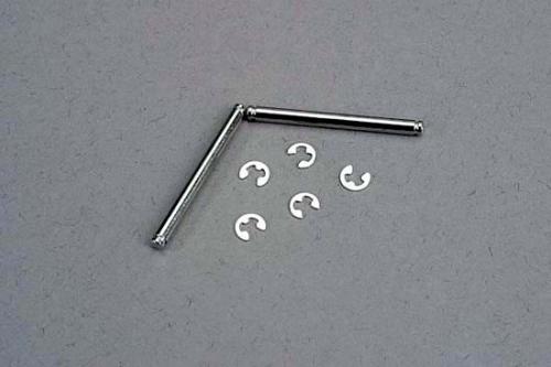 Traxxas - Suspension pins, 2.5x31.5mm (king pins) w/ E-clips (2) (strengthens caster blocks) (TRX-3740)