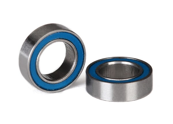Ball bearings, blue rubber sealed (6x10x3mm) (2)