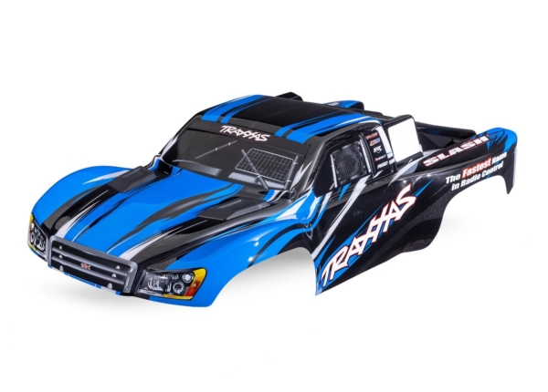 Traxxas - Body, Slash 4X4 (also fits Slash VXL & Slash 2WD), blue (painted, decals applied) (TRX-5855-BLUE)