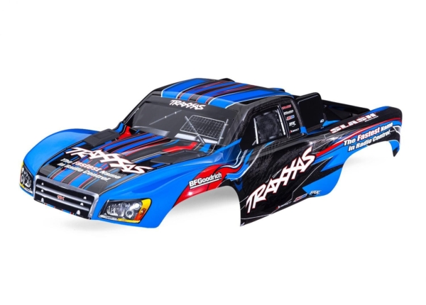 Traxxas - Body, Slash 2WD (also fits Slash VXL & Slash 4X4), blue (painted, decals applied) (Clipless) (TRX-5924-BLUE)