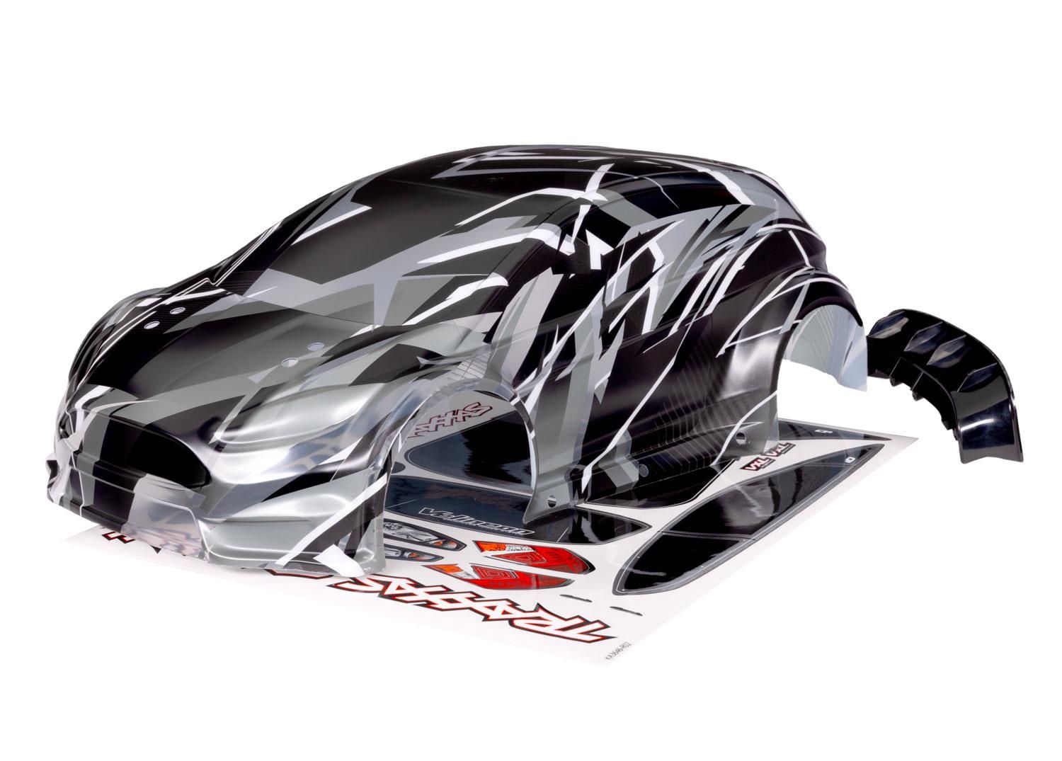 Traxxas - Body, Ford Fiesta ST Rally VXL, ProGraphix (graphics are printed, requires paint & final color application)/ decal sheet (TRX-7427X)