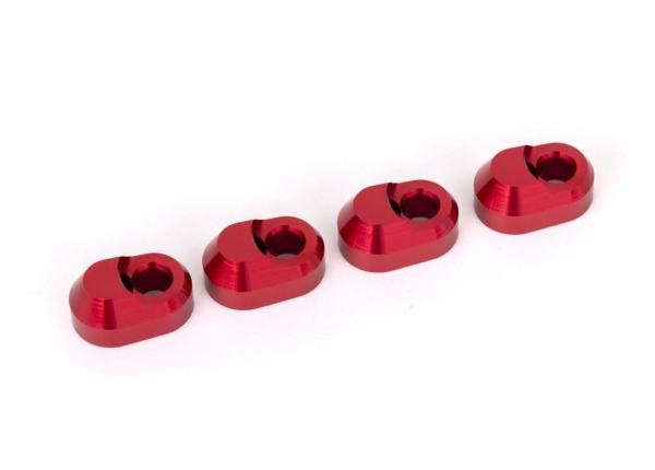Traxxas - Suspension pin retainer, 6061-T6 aluminum (red-anodized) (4) (TRX-7743-RED)
