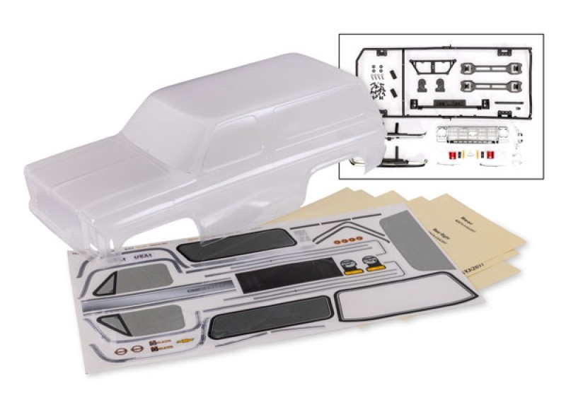 Traxxas - Body, Chevrolet Blazer (1979) complete (clear, requires painting) (TRX-8126)