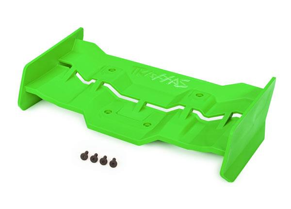 Traxxas - Wing, green/ 4x12mm FCS (4) (TRX-7821G)