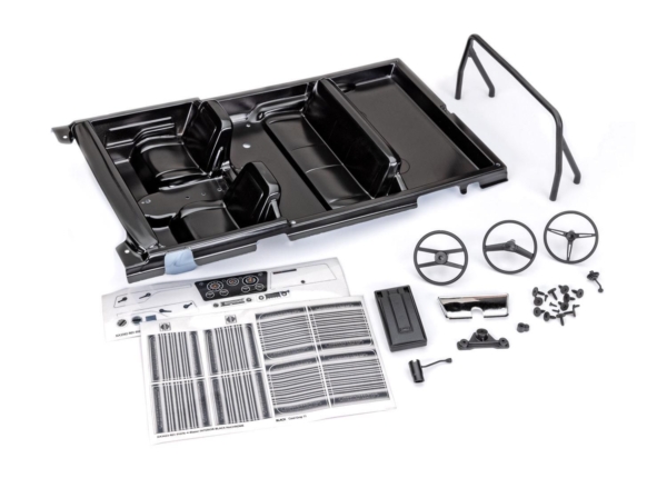 Traxxas - Interior, Chevrolet Blazer (1969 -1972) (black) (fits #9111 and 9112 bodies) (TRX-9114-BLK)