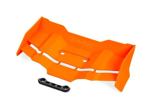 Traxxas - Wing/ wing washer (orange) (TRX-9517T)