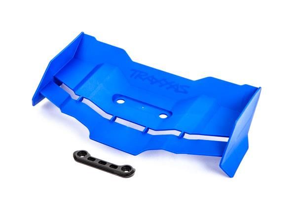 Traxxas - Wing/ wing washer (blue) (TRX-9517X)