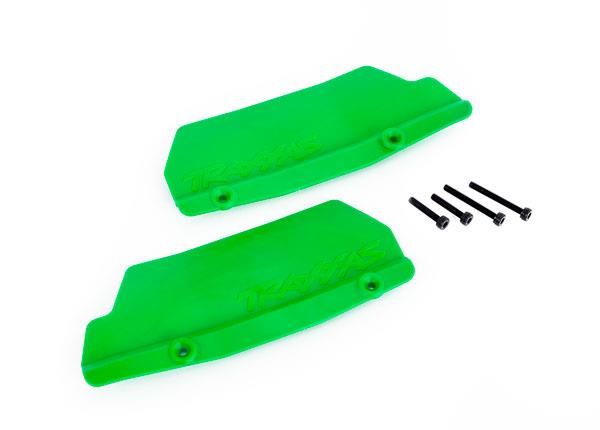 Traxxas - Mud guards, rear, green, (left and right)/ 3x15 CCS (2)/ 3x25 CCS (2) (TRX-9519G)