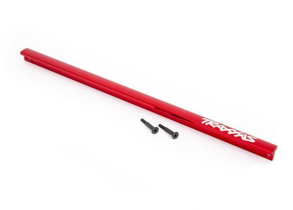 Traxxas - Chassis brace (T-Bar), 6061-T6 aluminum (red-anodized)/ 3x16 SS (2) (TRX-9523R)