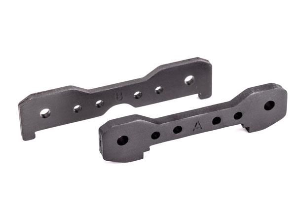 Traxxas - Tie bars, front, 6061-T6 aluminum (dark titanium-anodized) (TRX-9527A)
