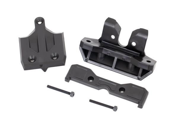 Traxxas - Bumper, rear/ skidplate, rear/ tie bar mount, rear/ 3x25 CS (2) (TRX-9536)