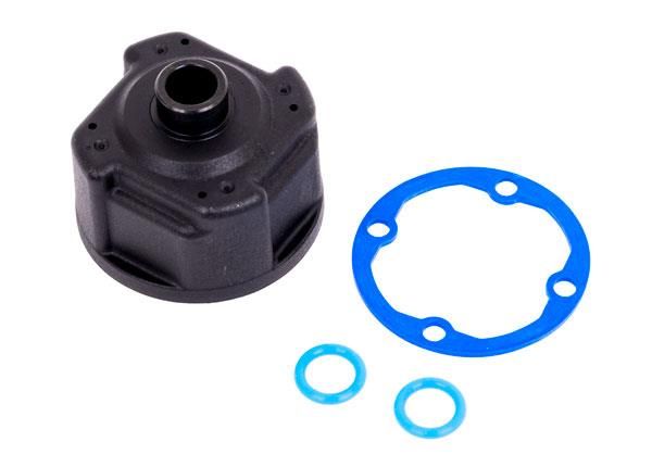 Traxxas - Carrier, differential/ differential bushing (metal)/ o-rings (2)/ ring gear gasket (TRX-9581)