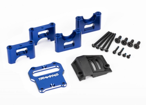 Traxxas - Mount, center differential carrier, 6061-T6 aluminum (blue-anodized) (TRX-9584X)