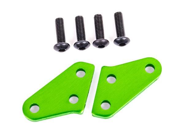 Traxxas - Steering block arms (alu) green (TRX-9636G)