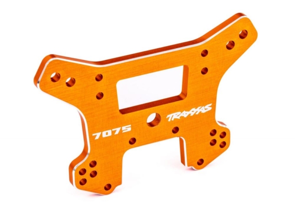 Traxxas - Shock tower, front, 7075-T6 aluminum (orange-anodized) (TRX-9639T)